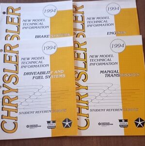 4 Chrysler 1994 Technical Manuals Engines, Brakes, Manual Transmissions, Fuel